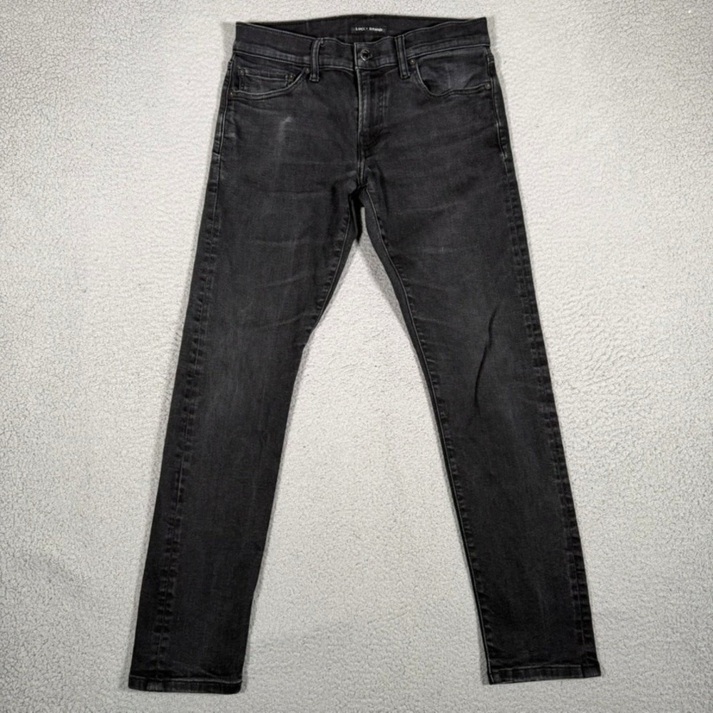 Lucky Brand Jeans Mens 30x30 Black 110 Slim Denim Casual Preppy Logo 5 Pocket